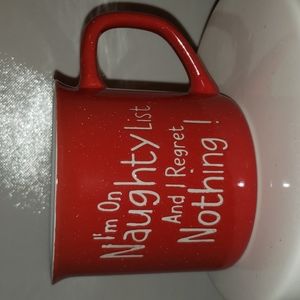 RED Christmas Mug. Holiday. Santa.  Office Gift.